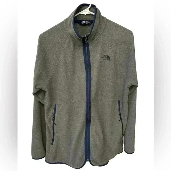 The North Face Jackets & Blazers - North Face Jacket Womens Large Full Zip Long Sleeve Gray Fleece Pockets